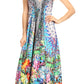 Sakkas Lizi Womens Maxi High-low Halter Handkerchief Long Dress Beach Party