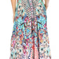 Sakkas Lizi Womens Maxi High-low Halter Handkerchief Long Dress Beach Party
