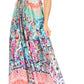Sakkas Lizi Womens Maxi High-low Halter Handkerchief Long Dress Beach Party