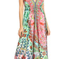 Sakkas Lizi Womens Maxi High-low Halter Handkerchief Long Dress Beach Party