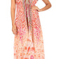 Sakkas Lizi Womens Maxi High-low Halter Handkerchief Long Dress Beach Party