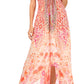 Sakkas Lizi Womens Maxi High-low Halter Handkerchief Long Dress Beach Party