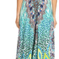 Sakkas Lizi Womens Maxi High-low Halter Handkerchief Long Dress Beach Party