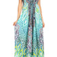 Sakkas Lizi Womens Maxi High-low Halter Handkerchief Long Dress Beach Party