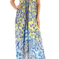 Sakkas Lizi Womens Maxi High-low Halter Handkerchief Long Dress Beach Party