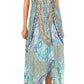 Sakkas Lizi Womens Maxi High-low Halter Handkerchief Long Dress Beach Party