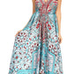 Sakkas Lizi Womens Maxi High-low Halter Handkerchief Long Dress Beach Party