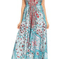 Sakkas Lizi Womens Maxi High-low Halter Handkerchief Long Dress Beach Party
