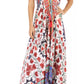 Sakkas Lizi Womens Maxi High-low Halter Handkerchief Long Dress Beach Party