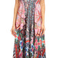 Sakkas Lizi Womens Maxi High-low Halter Handkerchief Long Dress Beach Party