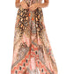 Sakkas Lizi Womens Maxi High-low Halter Handkerchief Long Dress Beach Party