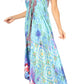 Sakkas Lizi Womens Maxi High-low Halter Handkerchief Long Dress Beach Party
