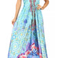 Sakkas Lizi Womens Maxi High-low Halter Handkerchief Long Dress Beach Party