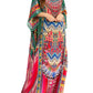 Sakkas Jabari Women's Maxi Short Sleeve Long Beach Kaftan Dress Boho Loose Gown