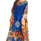 Sakkas Jabari Women's Maxi Short Sleeve Long Beach Kaftan Dress Boho Loose Gown