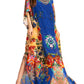 Sakkas Jabari Women's Maxi Short Sleeve Long Beach Kaftan Dress Boho Loose Gown