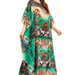Sakkas Jabari Women's Maxi Short Sleeve Long Beach Kaftan Dress Boho Loose Gown