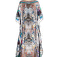 Sakkas Jabari Women's Maxi Short Sleeve Long Beach Kaftan Dress Boho Loose Gown