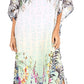 Sakkas Jabari Women's Maxi Short Sleeve Long Beach Kaftan Dress Boho Loose Gown