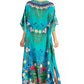 Sakkas Jabari Women's Maxi Short Sleeve Long Beach Kaftan Dress Boho Loose Gown