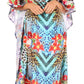 Sakkas Jabari Women's Maxi Short Sleeve Long Beach Kaftan Dress Boho Loose Gown