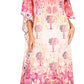 Sakkas Jabari Women's Maxi Short Sleeve Long Beach Kaftan Dress Boho Loose Gown