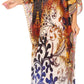 Sakkas Jabari Women's Maxi Short Sleeve Long Beach Kaftan Dress Boho Loose Gown