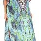 Sakkas Jabari Women's Maxi Short Sleeve Long Beach Kaftan Dress Boho Loose Gown