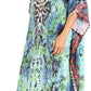 Sakkas Jabari Women's Maxi Short Sleeve Long Beach Kaftan Dress Boho Loose Gown