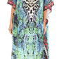 Sakkas Jabari Women's Maxi Short Sleeve Long Beach Kaftan Dress Boho Loose Gown