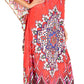 Sakkas Jabari Women's Maxi Short Sleeve Long Beach Kaftan Dress Boho Loose Gown