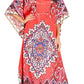 Sakkas Jabari Women's Maxi Short Sleeve Long Beach Kaftan Dress Boho Loose Gown