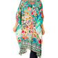 Sakkas Jenni Women's Mid Length Boho Caftan Kaftan Dress Cover up Flowy Rhinestone