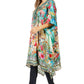 Sakkas Jenni Women's Mid Length Boho Caftan Kaftan Dress Cover up Flowy Rhinestone