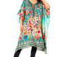 Sakkas Jenni Women's Mid Length Boho Caftan Kaftan Dress Cover up Flowy Rhinestone