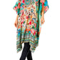 Sakkas Jenni Women's Mid Length Boho Caftan Kaftan Dress Cover up Flowy Rhinestone