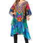 Sakkas Jenni Women's Mid Length Boho Caftan Kaftan Dress Cover up Flowy Rhinestone