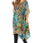 Sakkas Jenni Women's Mid Length Boho Caftan Kaftan Dress Cover up Flowy Rhinestone