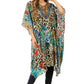 Sakkas Jenni Women's Mid Length Boho Caftan Kaftan Dress Cover up Flowy Rhinestone