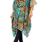 Sakkas Jenni Women's Mid Length Boho Caftan Kaftan Dress Cover up Flowy Rhinestone