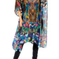 Sakkas Jenni Women's Mid Length Boho Caftan Kaftan Dress Cover up Flowy Rhinestone