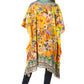 Sakkas Jenni Women's Mid Length Boho Caftan Kaftan Dress Cover up Flowy Rhinestone