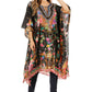 Sakkas Jenni Women's Mid Length Boho Caftan Kaftan Dress Cover up Flowy Rhinestone