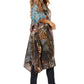 Sakkas Jenni Women's Mid Length Boho Caftan Kaftan Dress Cover up Flowy Rhinestone