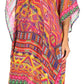 Sakkas Jenni Women's Mid Length Boho Caftan Kaftan Dress Cover up Flowy Rhinestone
