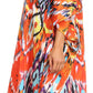 Sakkas Jenni Women's Mid Length Boho Caftan Kaftan Dress Cover up Flowy Rhinestone