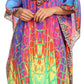 Sakkas Jenni Women's Mid Length Boho Caftan Kaftan Dress Cover up Flowy Rhinestone
