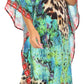 Sakkas Jenni Women's Mid Length Boho Caftan Kaftan Dress Cover up Flowy Rhinestone