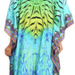 Sakkas Jenni Women's Mid Length Boho Caftan Kaftan Dress Cover up Flowy Rhinestone