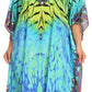 Sakkas Jenni Women's Mid Length Boho Caftan Kaftan Dress Cover up Flowy Rhinestone
